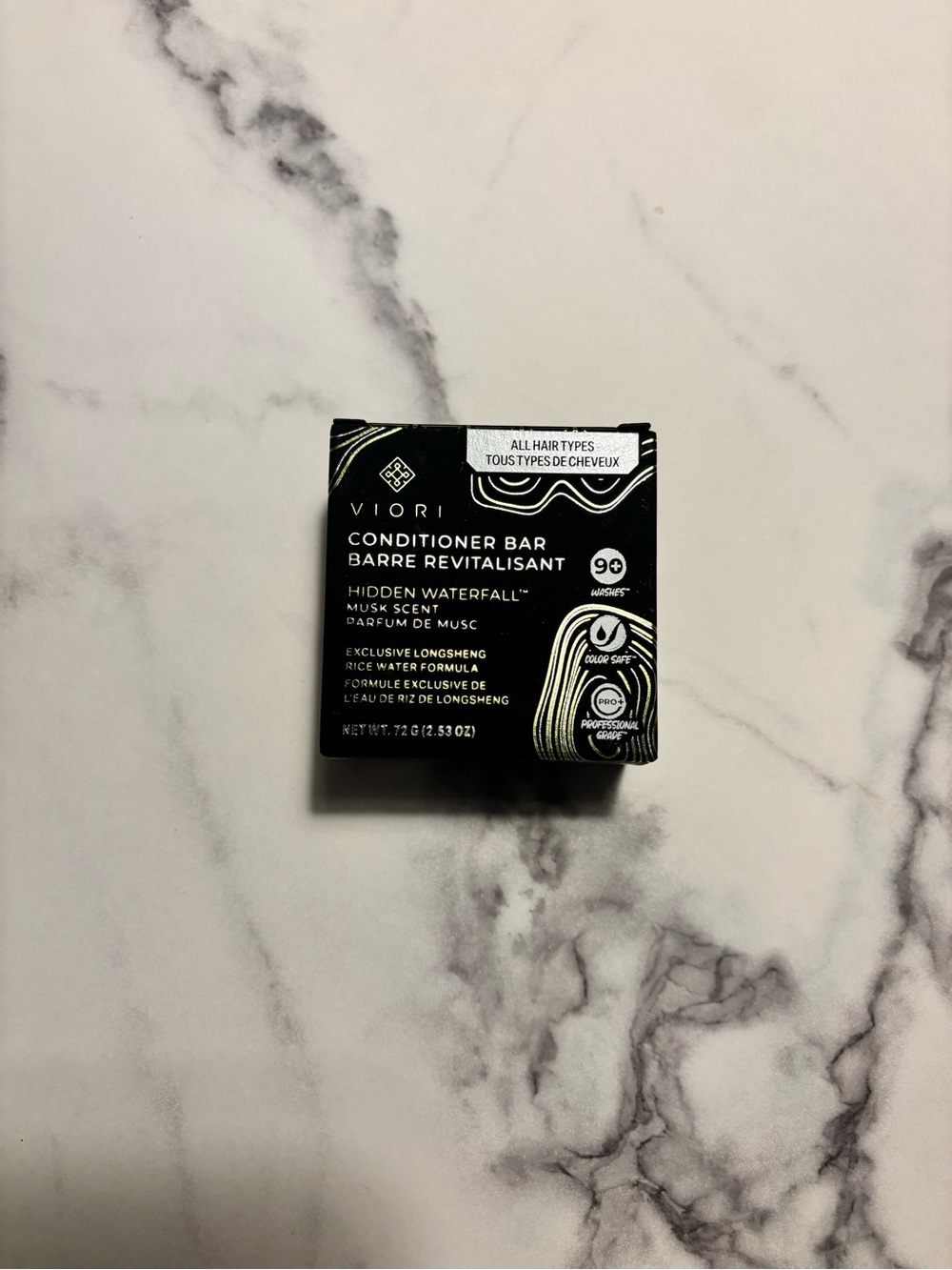 Viori Hidden Waterfall Conditioner Bar - Black (Musk Scent)